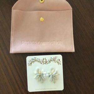 Hushed commotion gold filled Falcon earrings